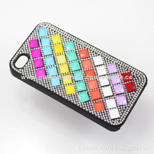 Customized Design Diamond Protective Cases for iPhone 4/4s